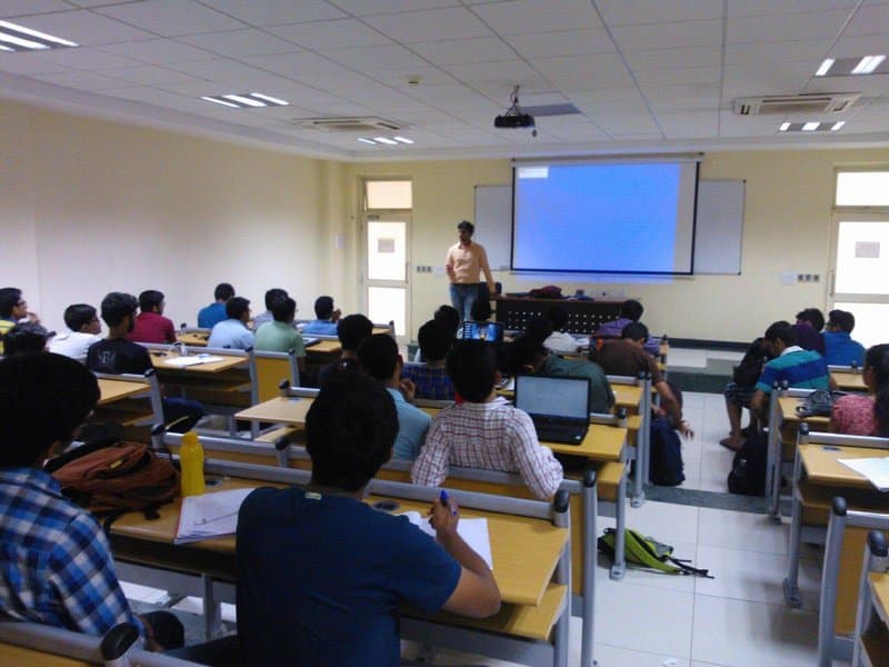 Cybersecurity workshop with students at a partner college.